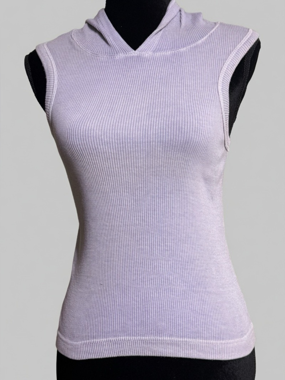 Hard Tail Forever Lavender Ribbed Hooded Tank Top One Size NWT Style 148p